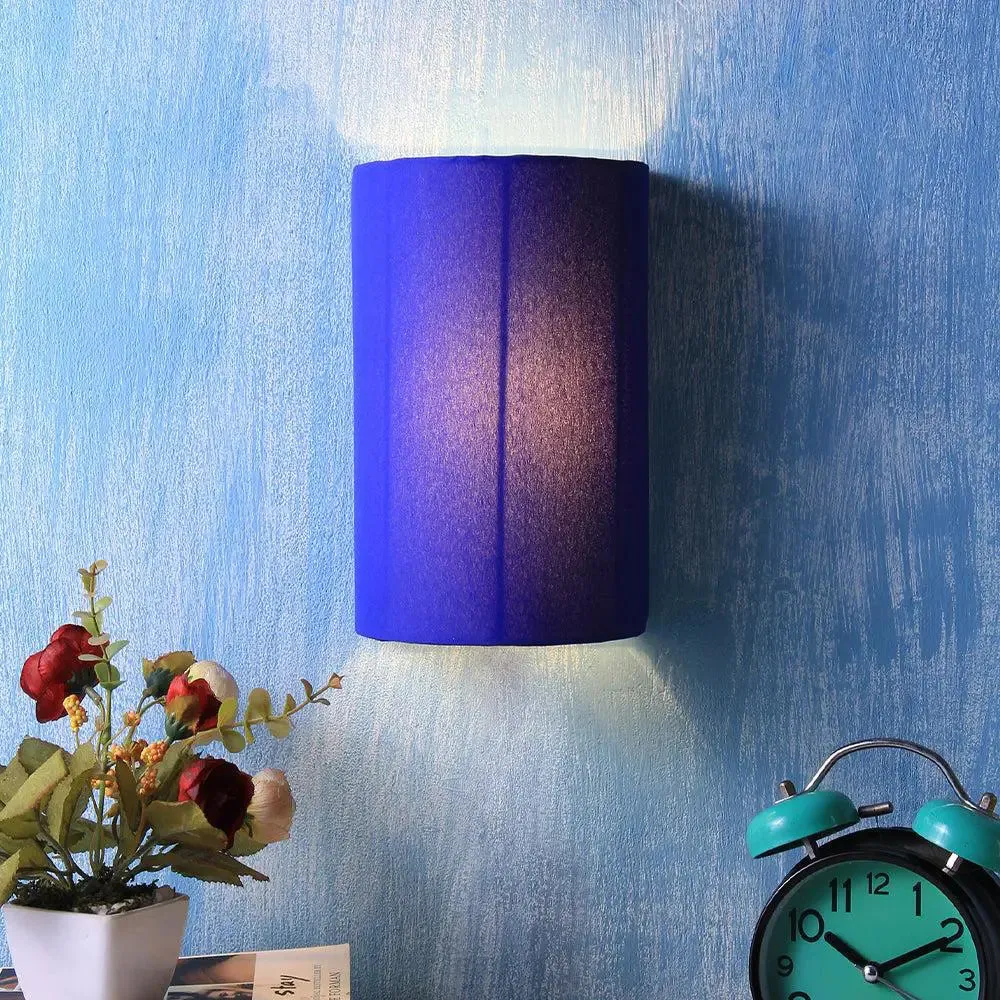 Cotton Blue Small Wall Light Fixture Single Piece