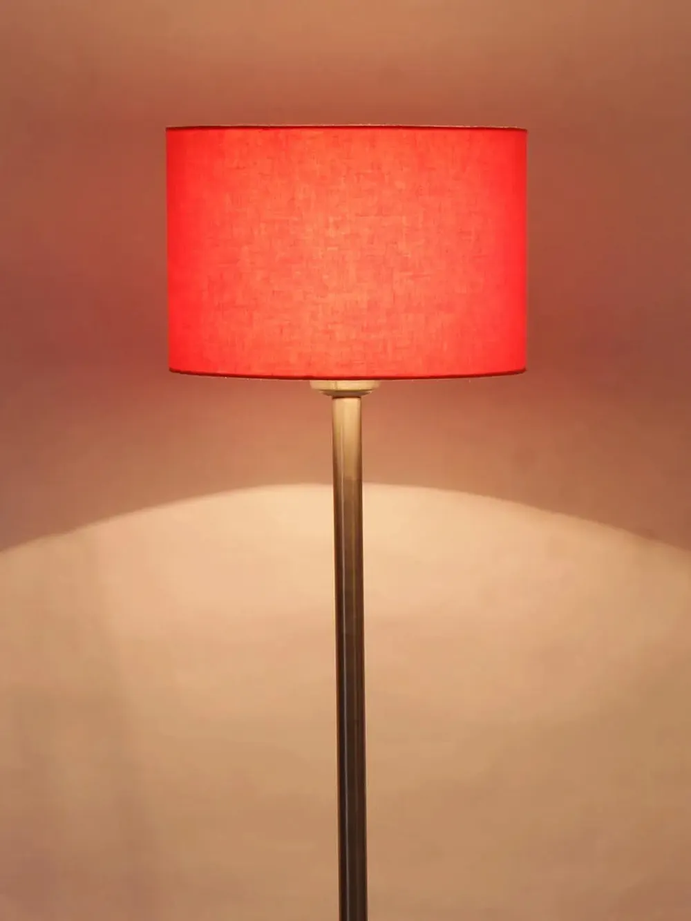 Cotton Drum Designer Steel Floor Lamp for Home Decor Grey