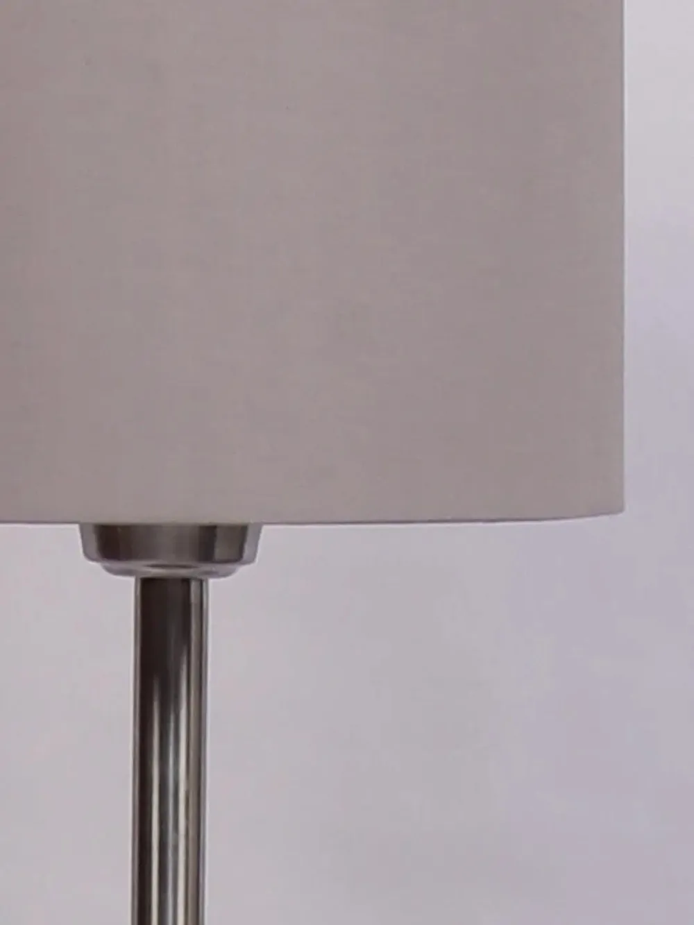 Cotton Drum Designer Steel Floor Lamp for Home Decor Grey