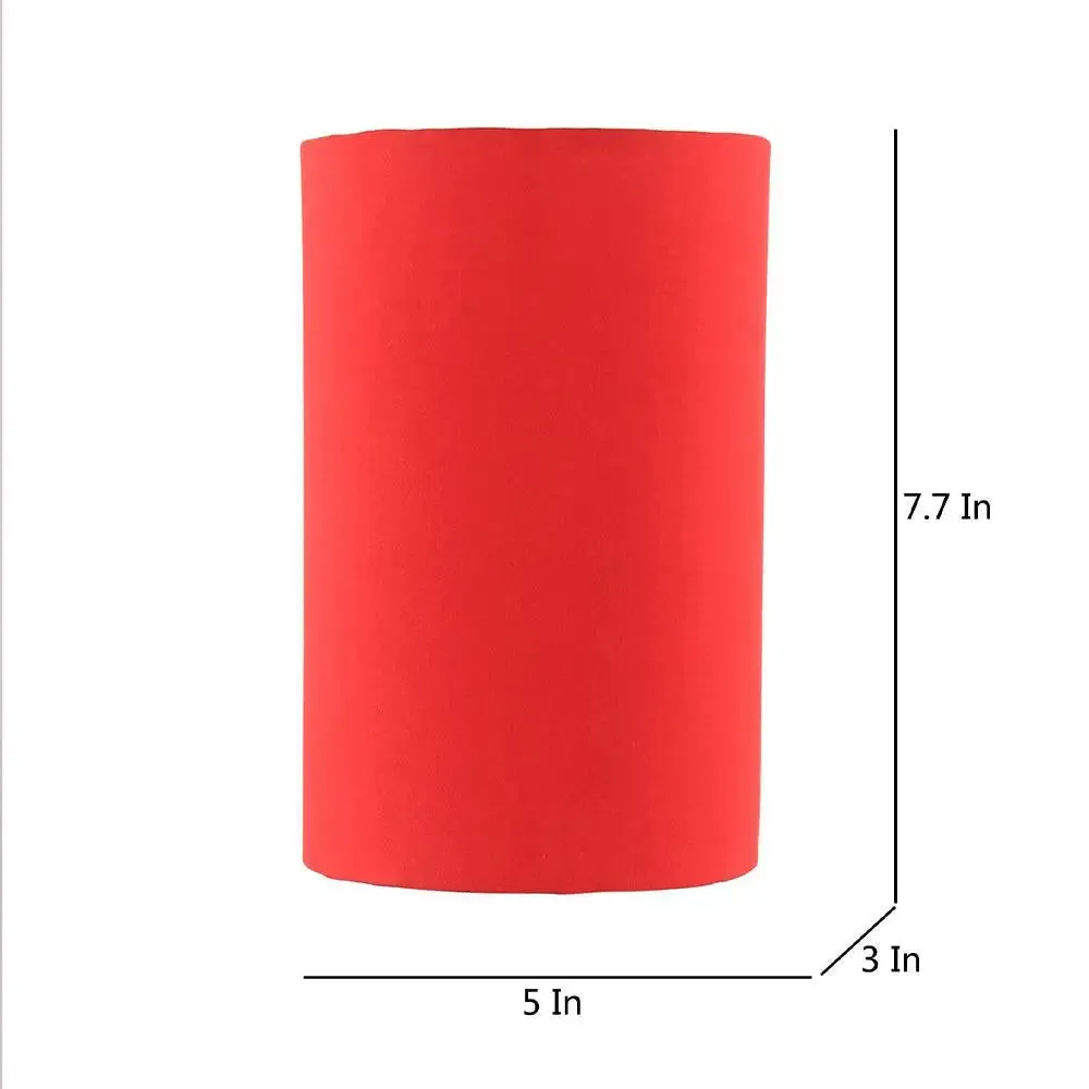 Cotton Red Small Wall Light Fixture Single Piece