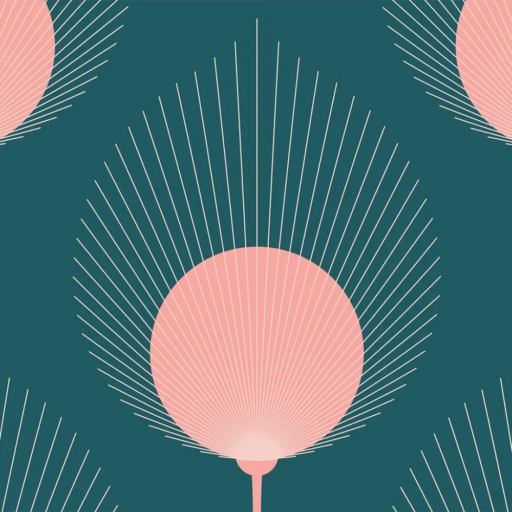 WallMantra Countryside Charm Premium Quality Wallpaper Teal