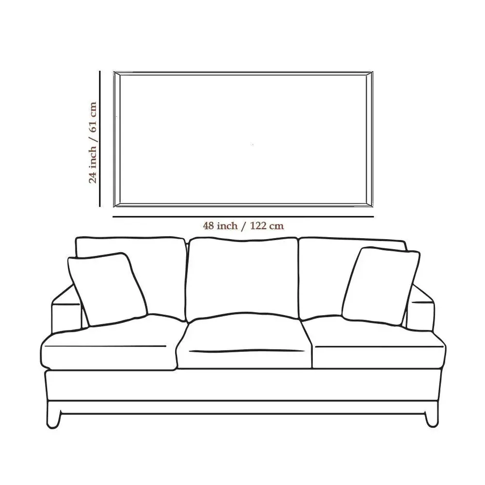 Couple Love Scenery Canvas  Wall Hanging With Wood Frame