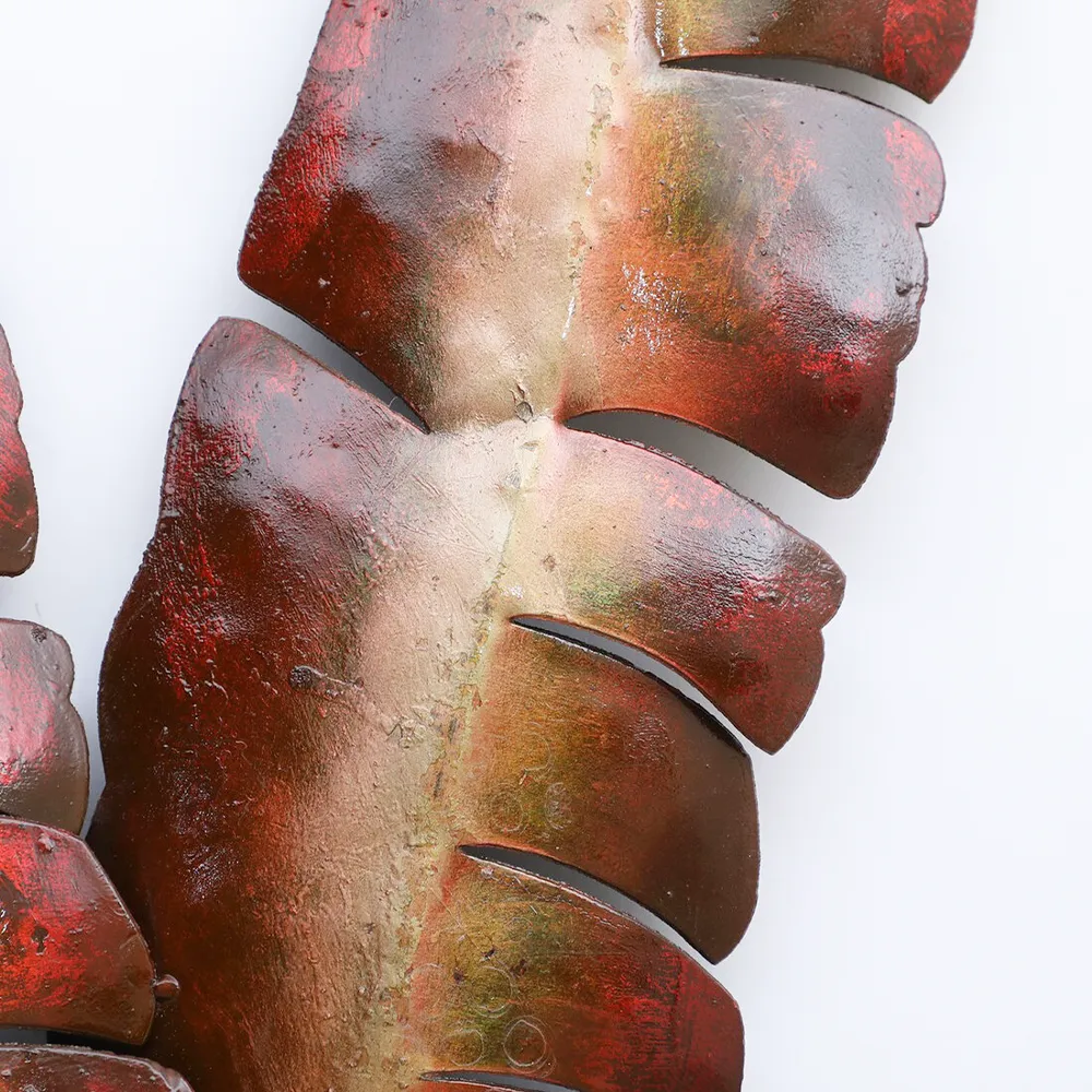 Couple Of Exotic Leaf Strands Metal Wall Art