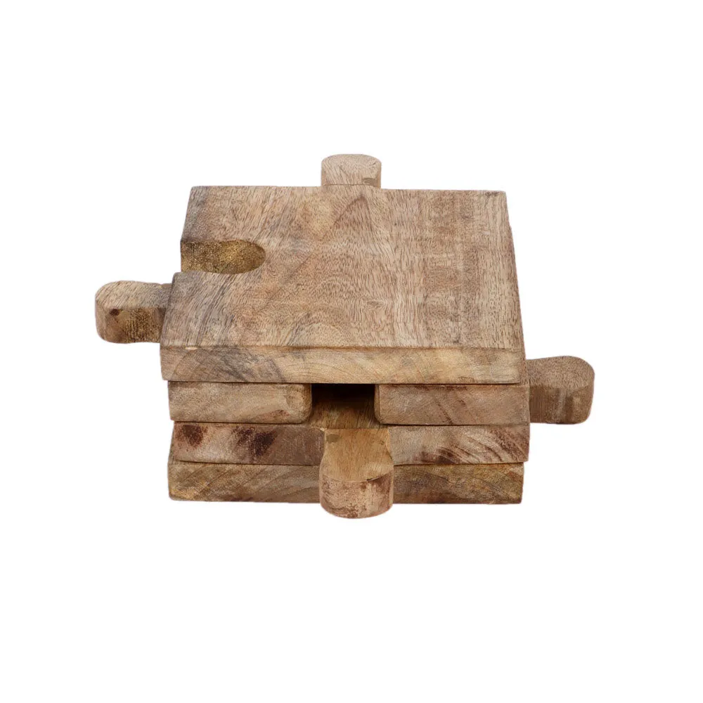 Crafted Mangowood Puzzle Snacks Platter