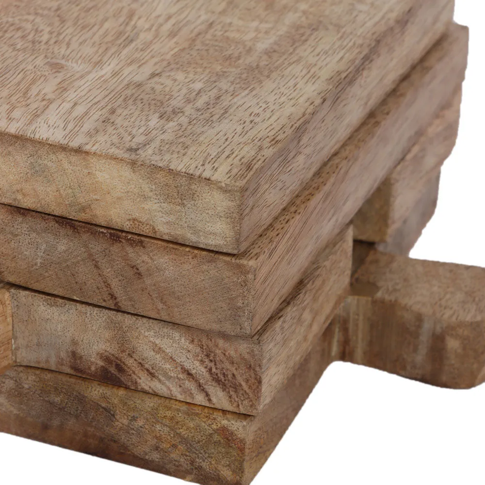 Crafted Mangowood Puzzle Snacks Platter