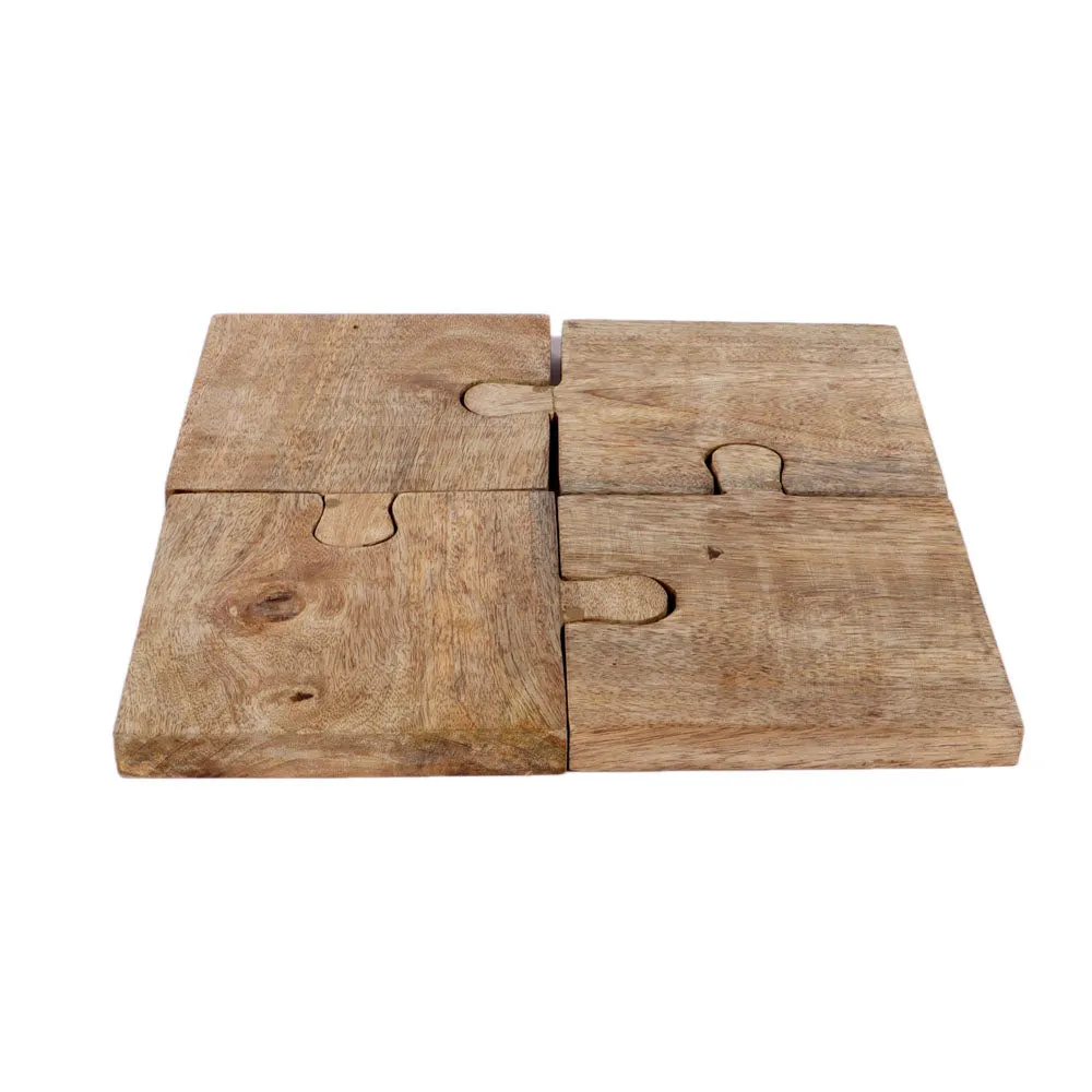 Crafted Mangowood Puzzle Snacks Platter