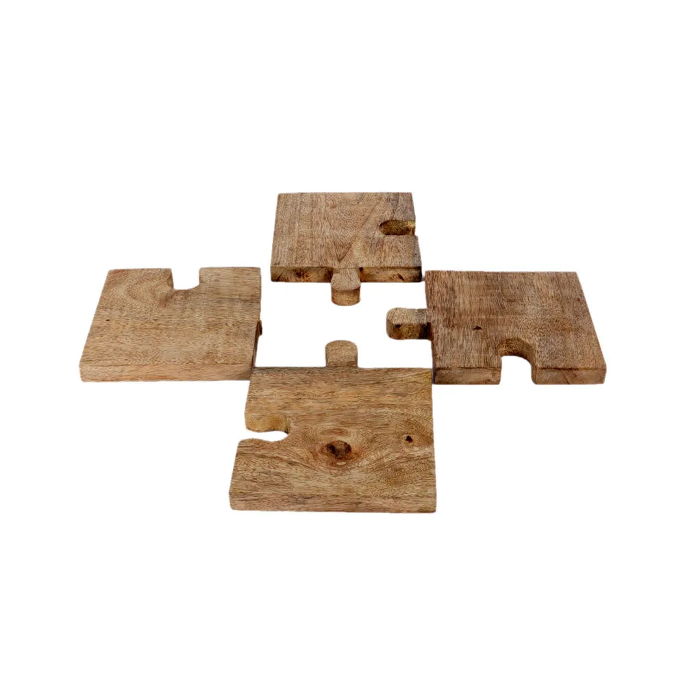 Crafted Mangowood Puzzle Snacks Platter