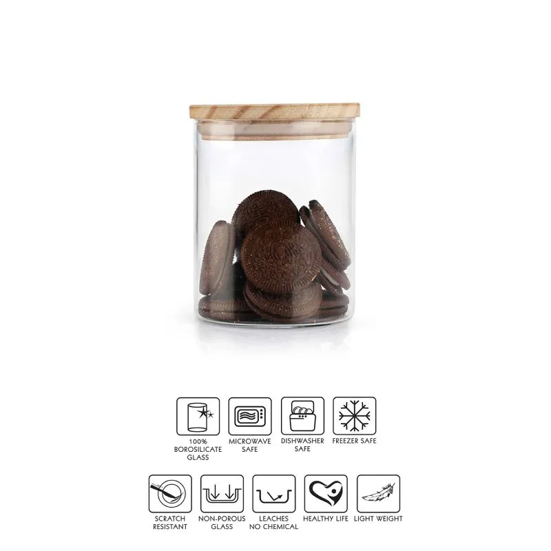 Crafty Wooden Lid Container (Set of 2)