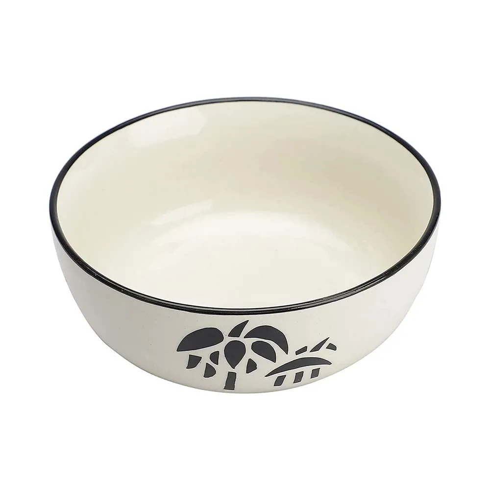 Cream & Black Designer Bowls Set Of 4