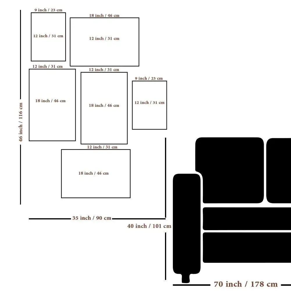 Creative Ganesha 6 PCS Canvas Wall Art Painting
