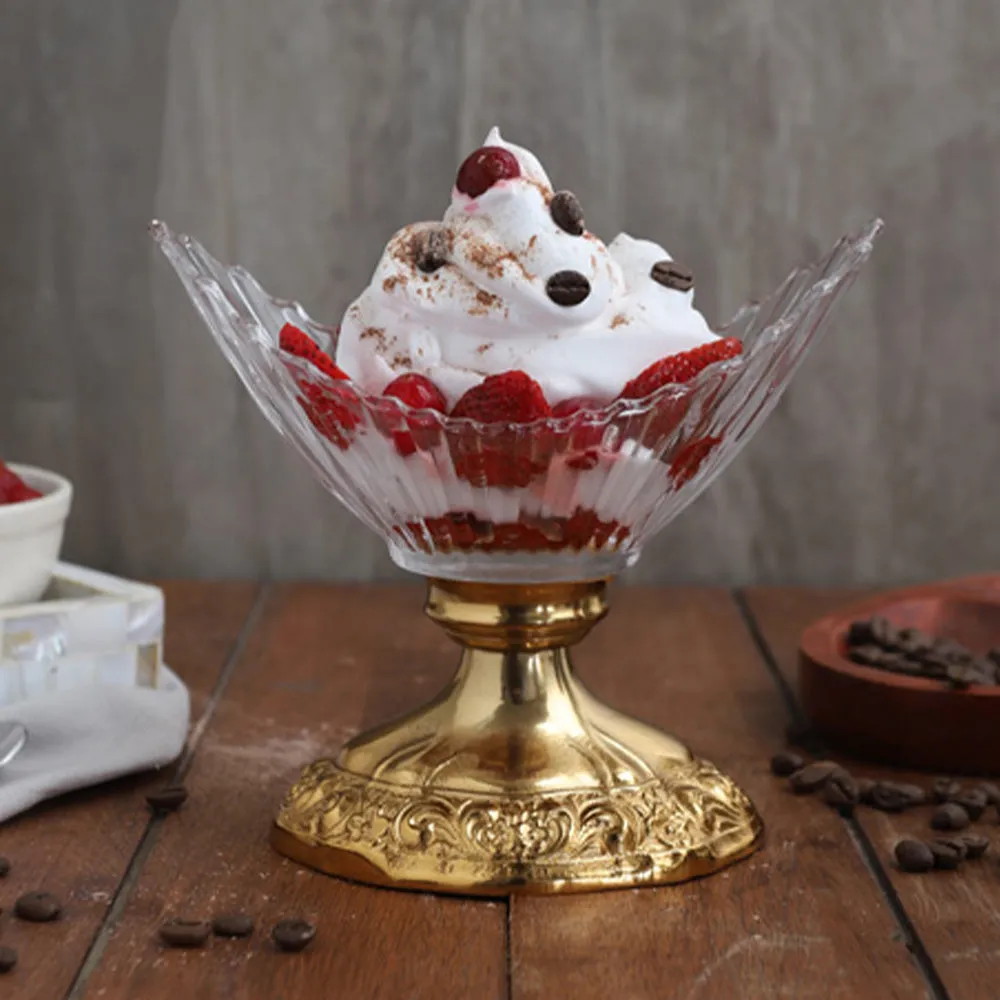 "Crescent Artistocrat's Glass" Bowl (Gold)