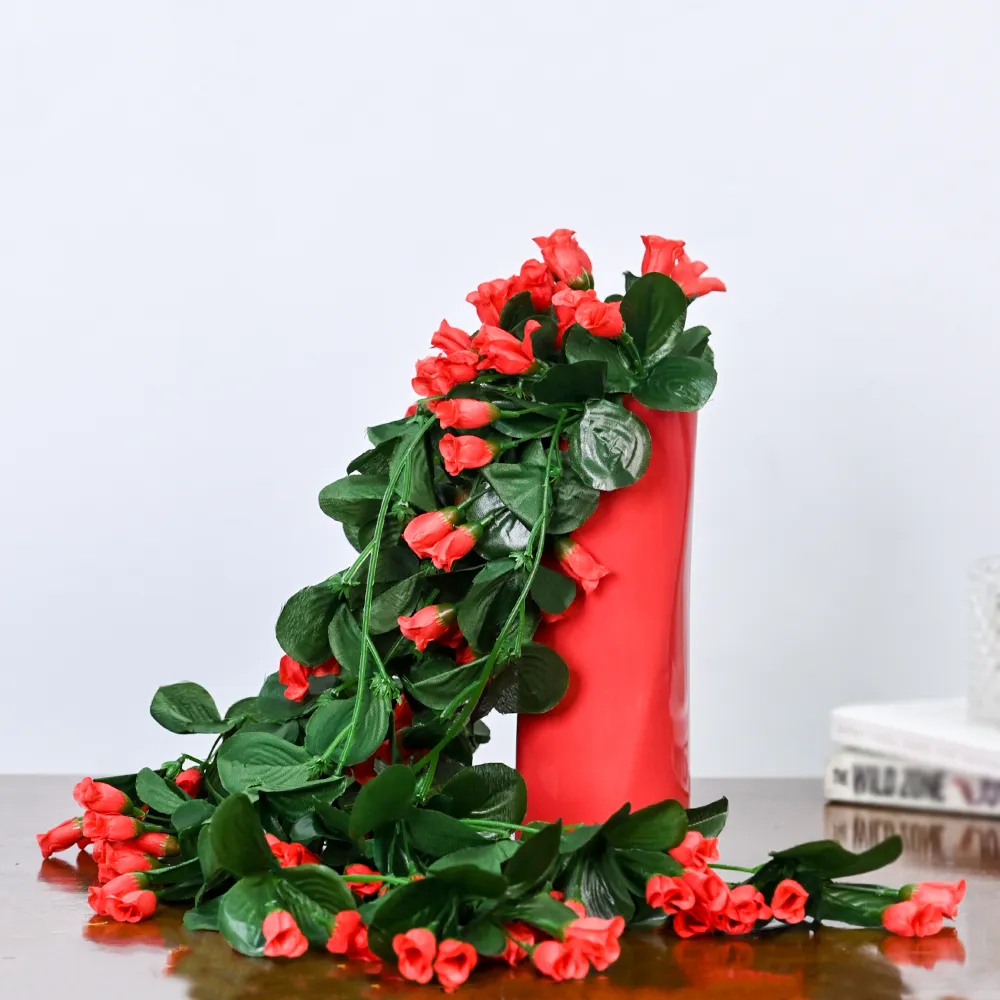 Crimson Red Creeper Artificial Flower Plant