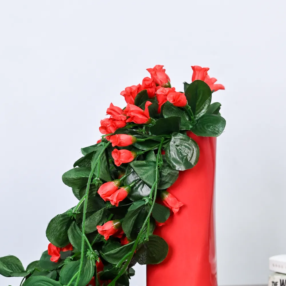 Crimson Red Creeper Artificial Flower Plant