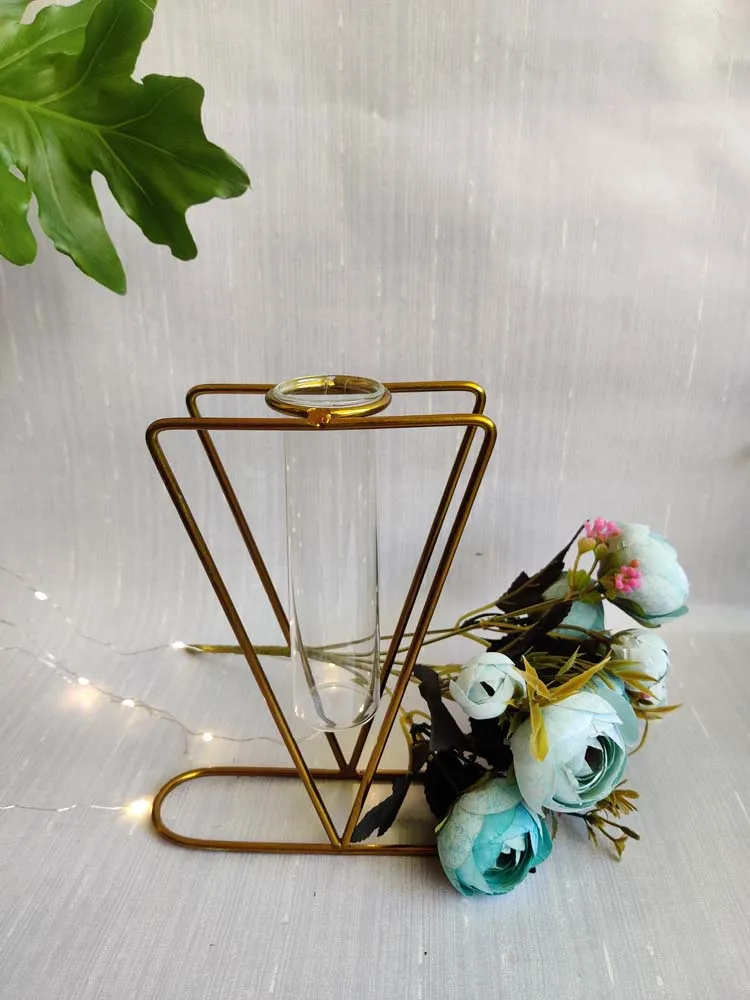 Crystal Clear Enchanting Glass Tube Vase