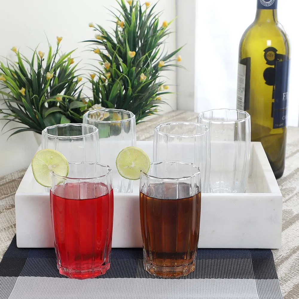 Crystal Clear Minimalist Designer Tall Water Glass