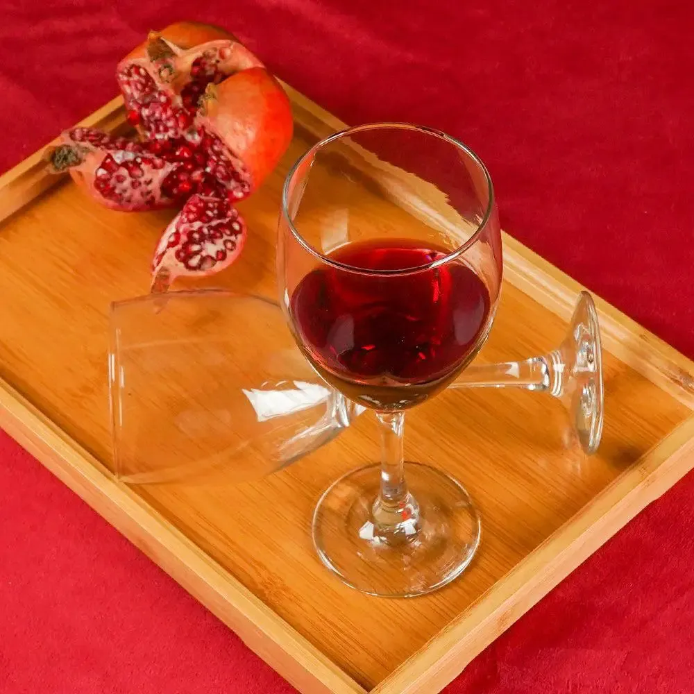 Crystal Clear Premium Baren Wine Glass for Parties Set of 2