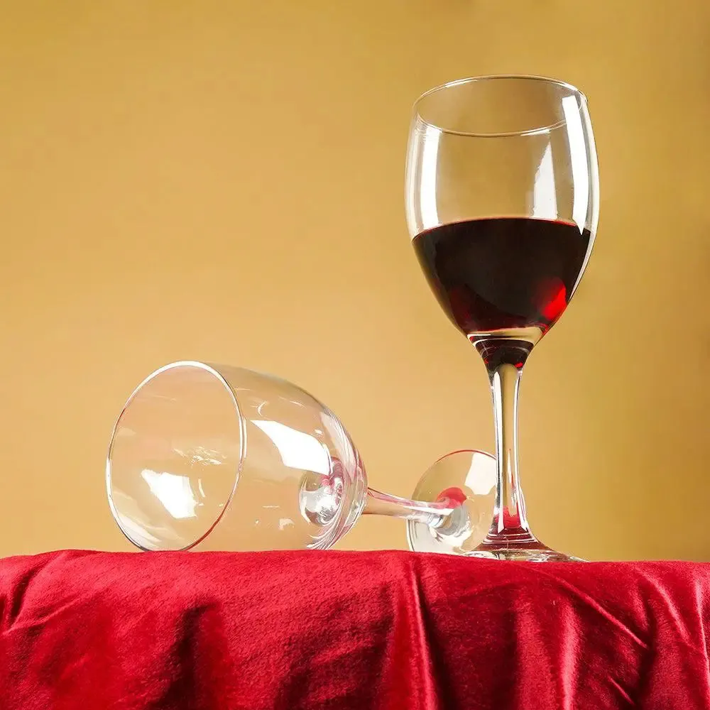 Crystal Clear Premium Baren Wine Glass for Parties Set of 2