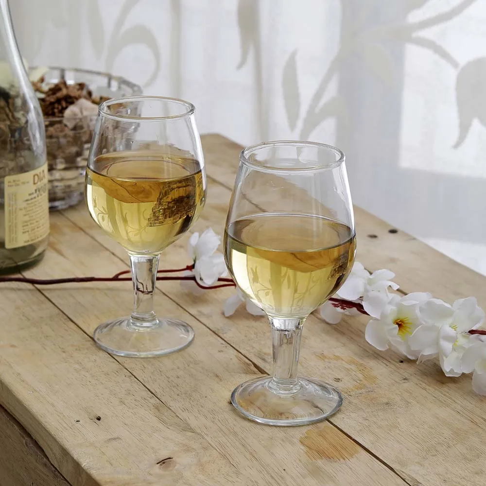 Crystal Clear Standard Wine Glasses Set Of 6