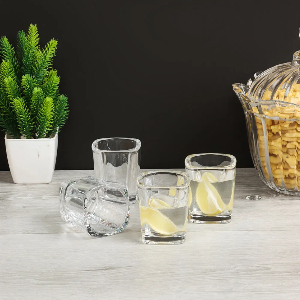 Crystal Clear Vodka Shot Glasses Set Of 6