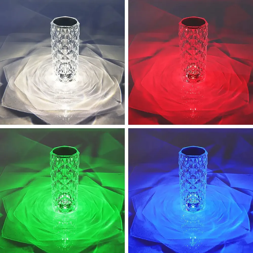 Crystal Diamond Textured Changing Mode LED Night Light
