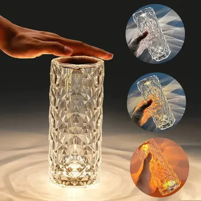 Crystal Diamond Textured Changing Mode LED Night Light