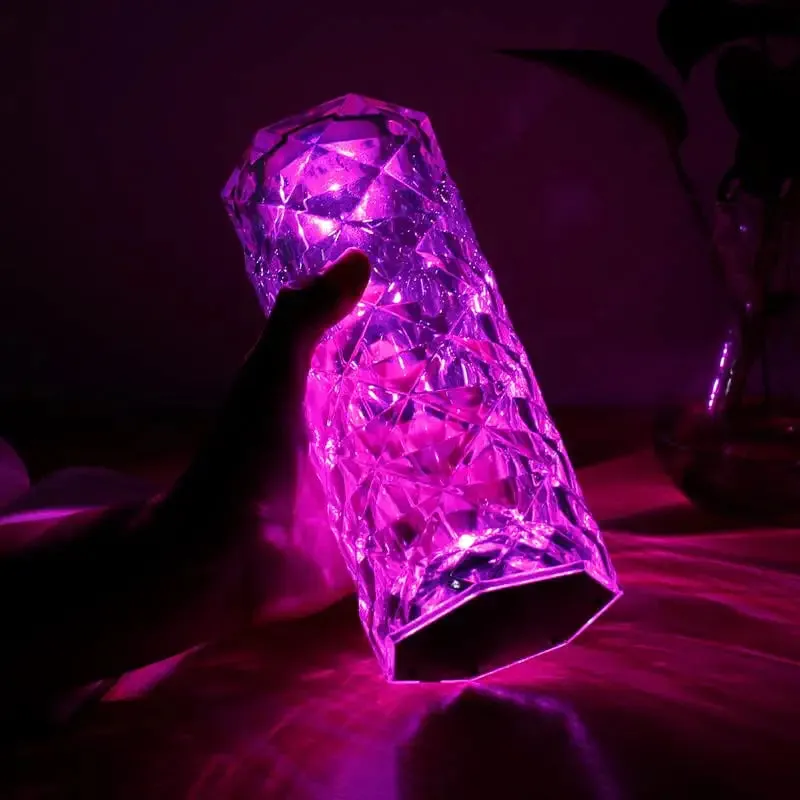 Crystal Diamond Textured Changing Mode LED Night Light