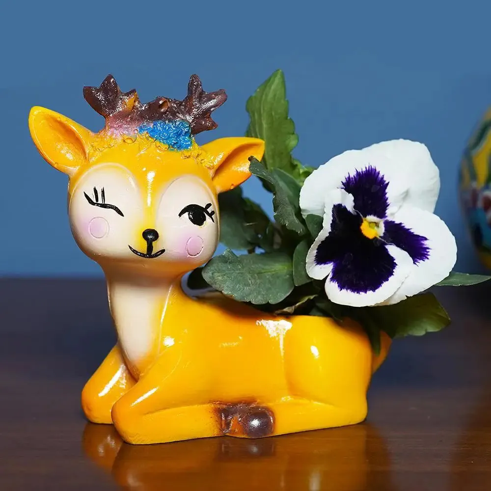 Cute Baby Fox Desk Planter Flower Pot for Home Decor Set of 3
