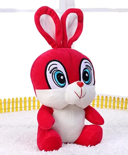 Cute Big Eyed Mushy Squirrel Soft Toy Pink