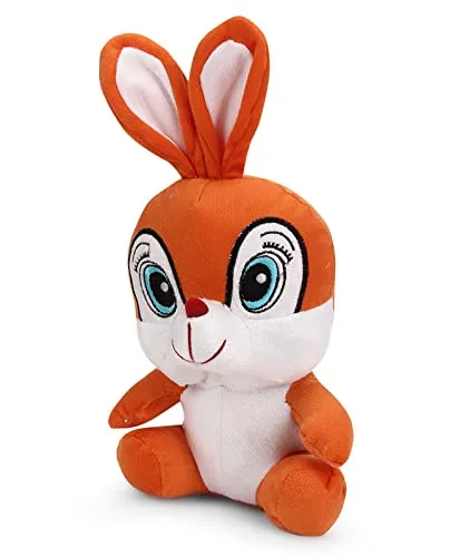 Cute Big Eyed Mushy Squirrel Soft Toy Pink