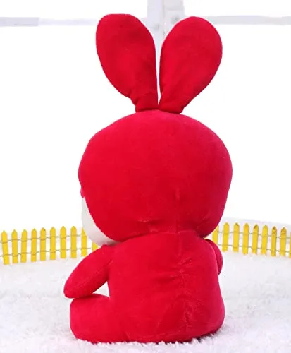 Cute Big Eyed Mushy Squirrel Soft Toy Pink