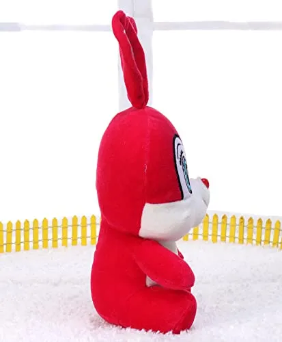 Cute Big Eyed Mushy Squirrel Soft Toy Pink