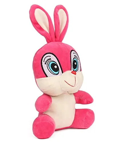 Cute Big Eyed Mushy Squirrel Soft Toy Pink