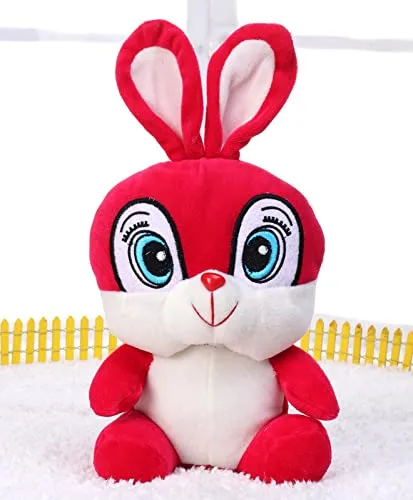 Cute Big Eyed Mushy Squirrel Soft Toy Pink