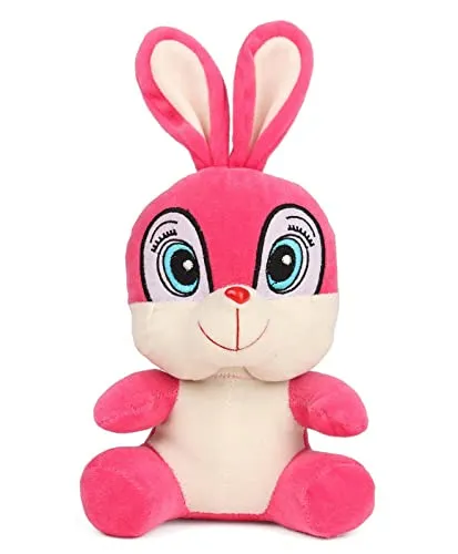 Cute Big Eyed Mushy Squirrel Soft Toy Pink