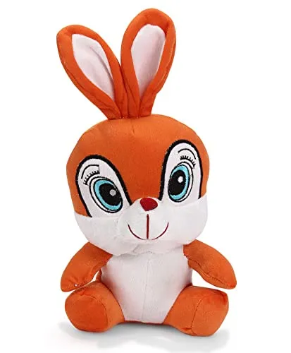 Cute Big Eyed Mushy Squirrel Soft Toy Pink