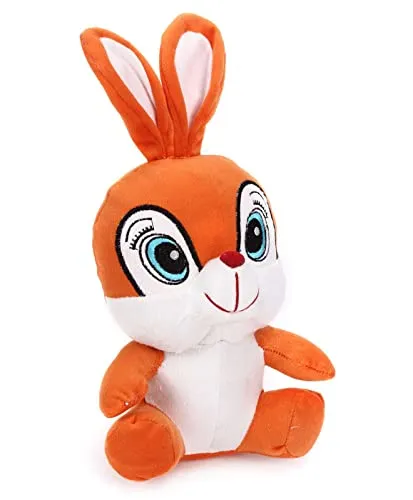 Cute Big Eyed Mushy Squirrel Soft Toy Pink