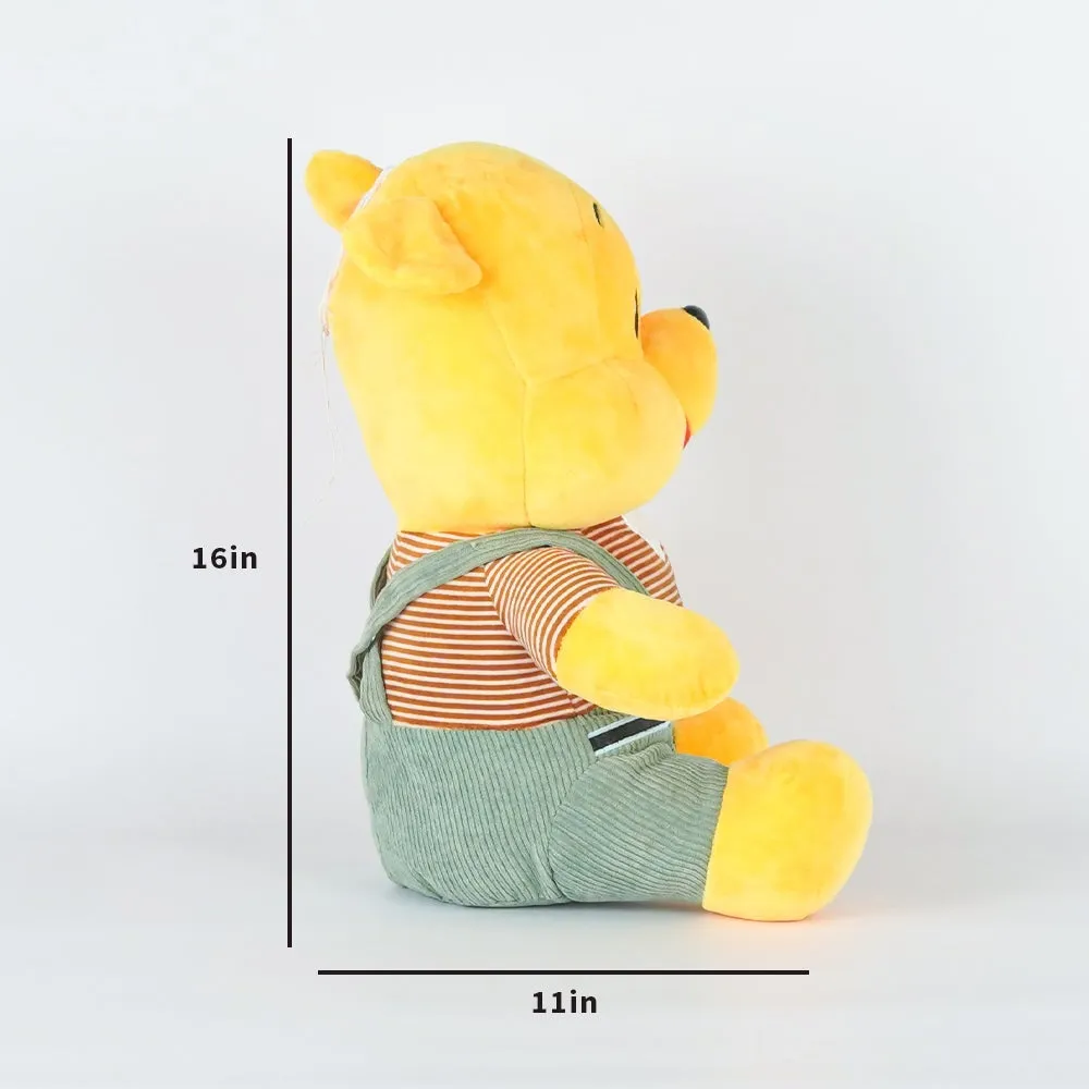 Cute Little Mushy Teddy Bear in Yellow