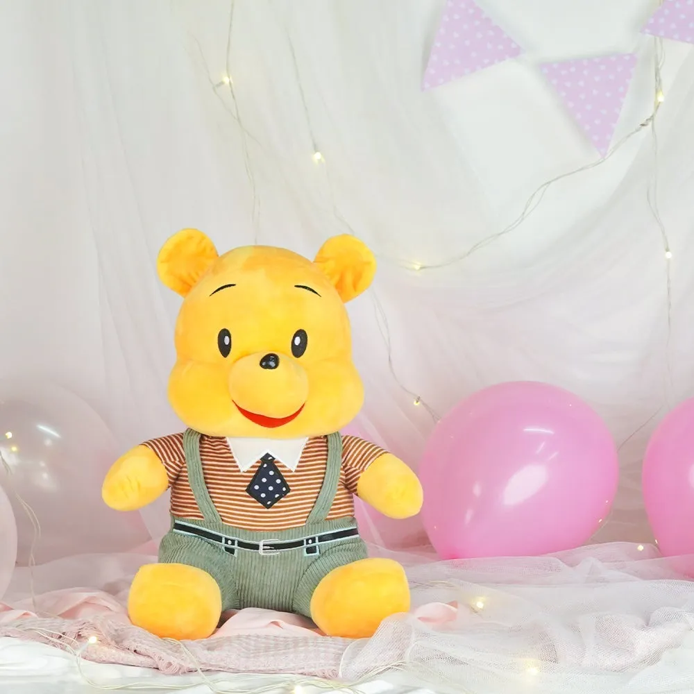 Cute Little Mushy Teddy Bear in Yellow