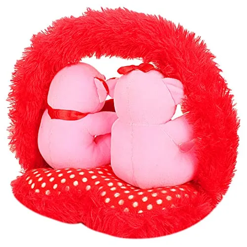 Cute Little Teddy Pair With Red Heart