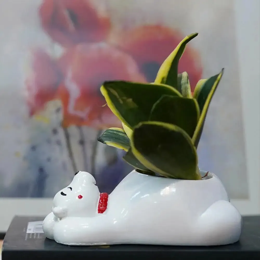 Cute Panda Desk Planter Flower Pot for Home Decor Set of 3