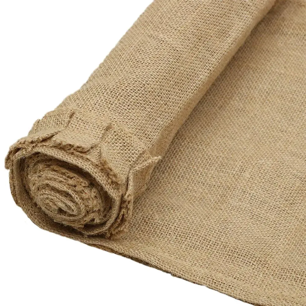 Cutting Edge Traditional Beige Jute Table Runner