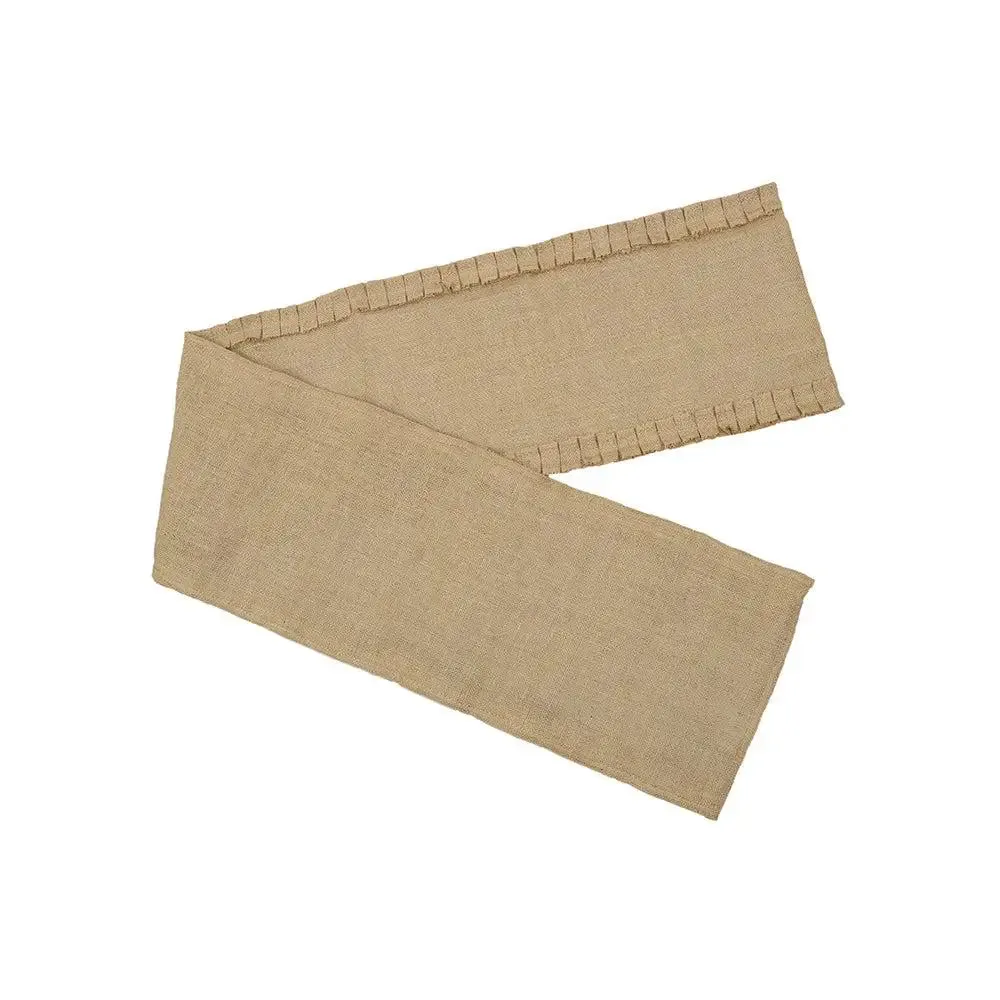 Cutting Edge Traditional Beige Jute Table Runner