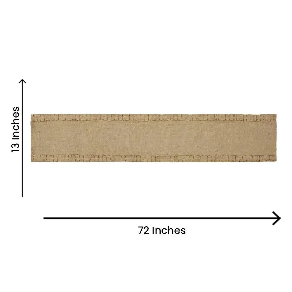 Cutting Edge Traditional Beige Jute Table Runner