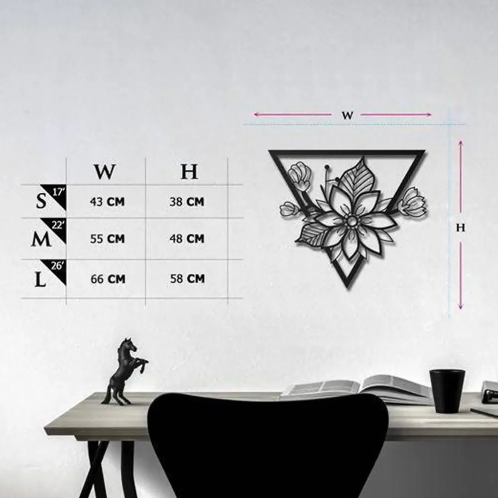 Daisy Metal wall art set of 1