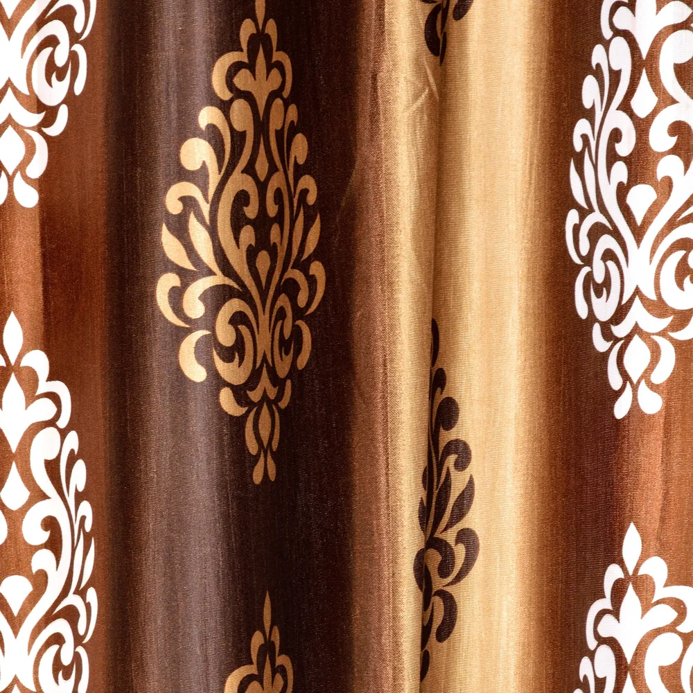 Damask Printed Door-Window Curtain For Home Decor