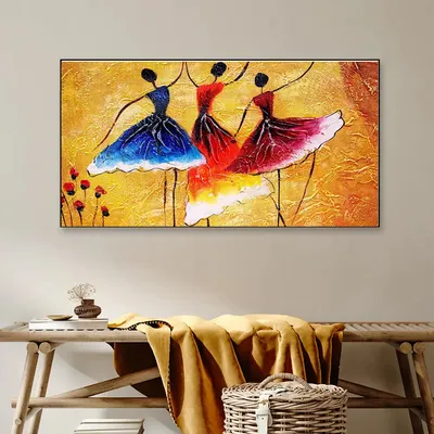 Dancing Ballerinas Canvas Painting