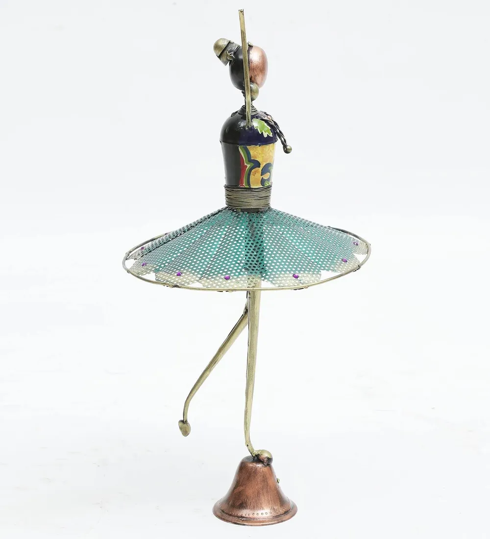 Dancing Doll Rajasthani Art Table Accent / Showpiece