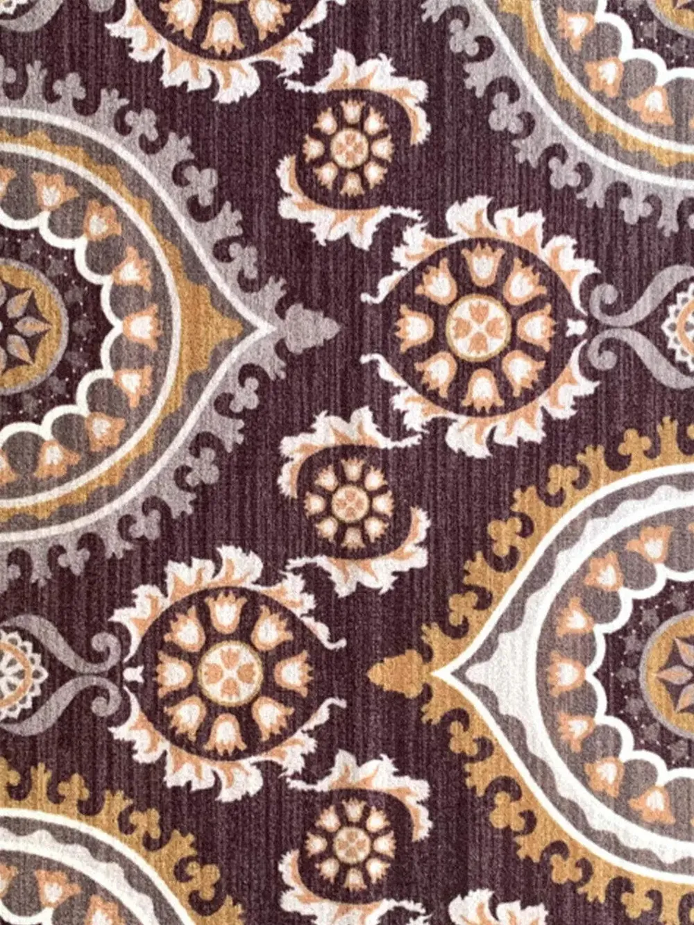 Dark Maroon Ethnic Printed Premium Area Carpet ( 3 ft x5 ft & 4 ft x 6 ft ) 3X5 ft