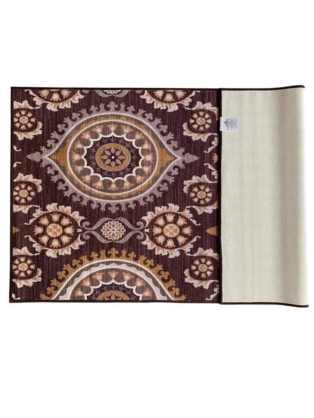 Dark Maroon Ethnic Printed Premium Area Carpet ( 3 ft x5 ft & 4 ft x 6 ft ) 3X5 ft