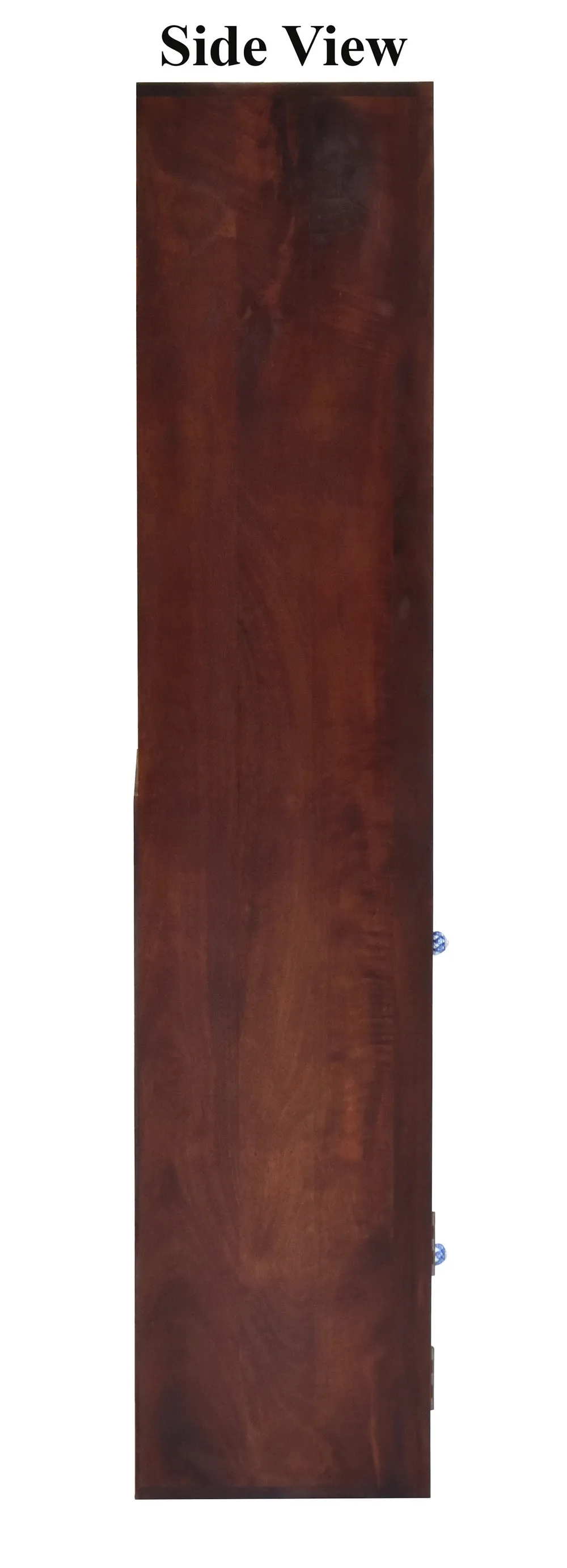 Dark Red Mahagony Wood Multipurpose Floor Bookshelf